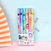 12pcs Cute Cartoon Neutral Pen Set Creative Student Pen Quick Dry Black Ink Kawaii Office School Stationery Cartoon Designs