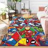 1pc Marvel Avengers Super Heroes Area Rug, Non-Slip Floor Mat, Cartoon Character Design, Soft Velvet, Room Decor, Washable Indoor Carpet