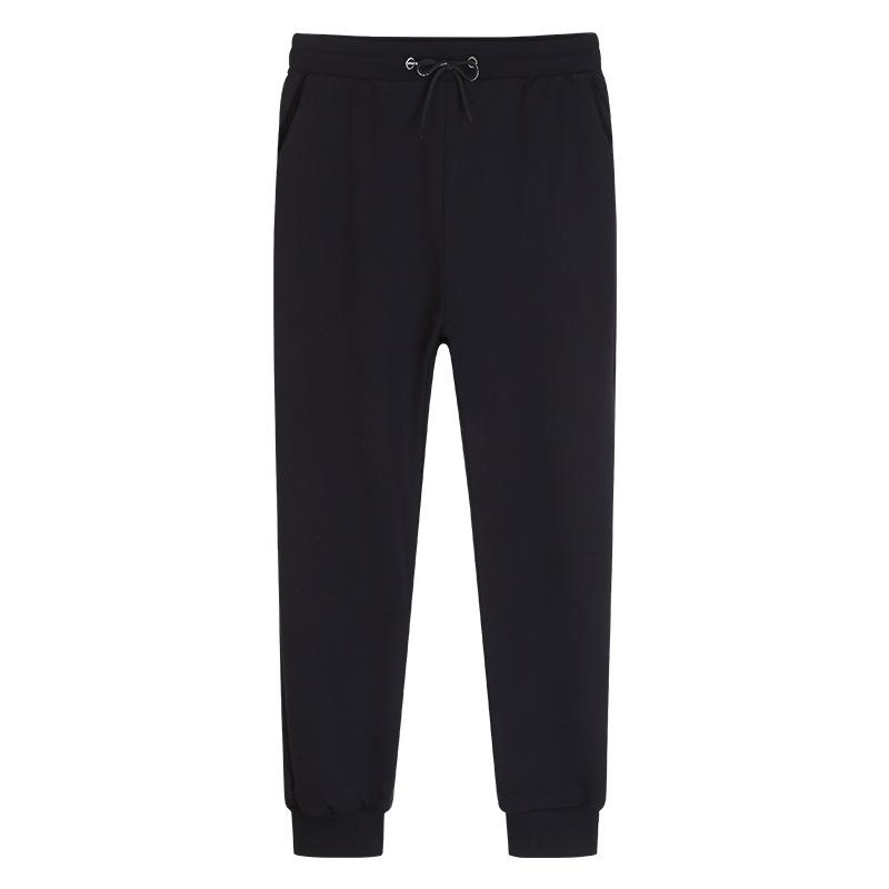 Thin men's casual sweatpants knitted terry sweatpants trendy sports solid color pants