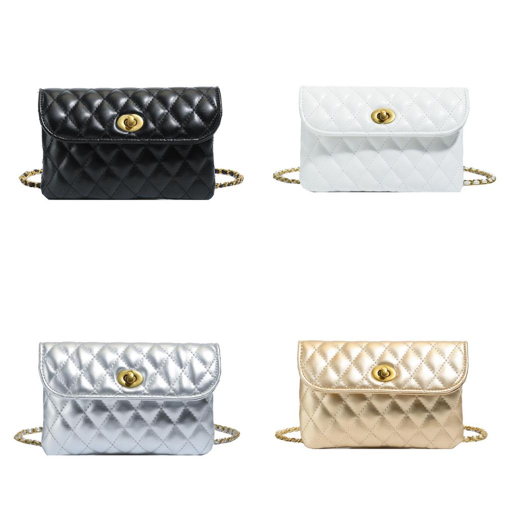 Pu Small Square Crossbody Bag With Chain Strap For Daily Use And Fashion