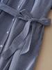 European & American Women's Summer Plaid Tie-Waist Mid-Length Dress - Slimming French Style