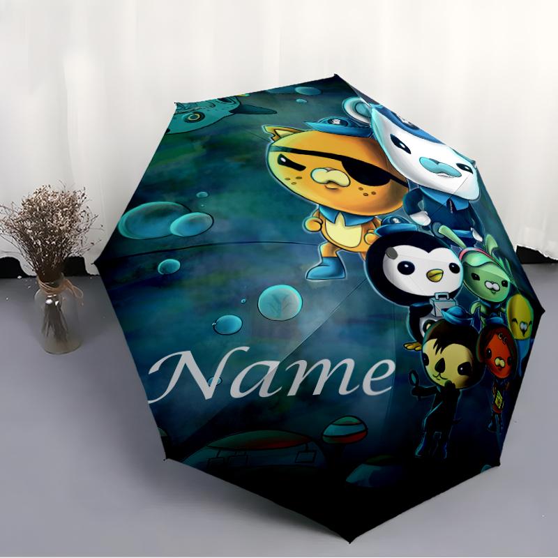 Personalized Name O-OCTONAUTS Print Umbrella - Automatic Open/Close, Eight-Rib Durable Frame, Automatic Folding Umbrella