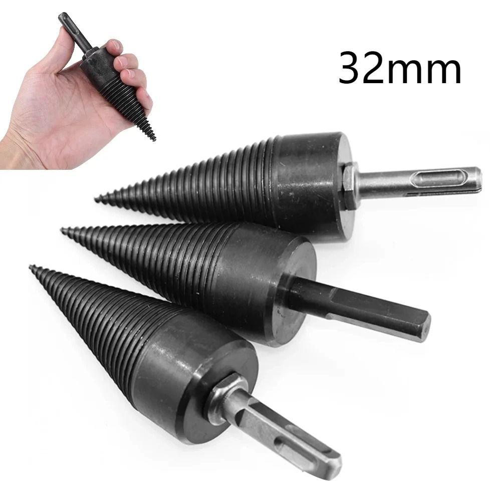 Round Shank Wood Splitting Cone Hexagonal Shank Woodworking Drill Bit  Chopping