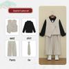 Boys' Chinese-Style Embroidered Velvet Vest and Suit for Autumn/Winter Photography and Performance