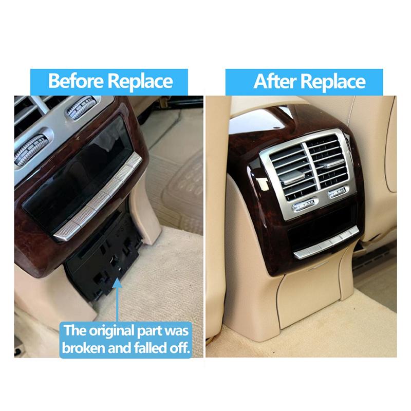 Precise Rear Console Cigar Lighter Electrical Power Socket Outlet Cover For Mercedes Benz S Class W221 2007-2013 Accessories Gre