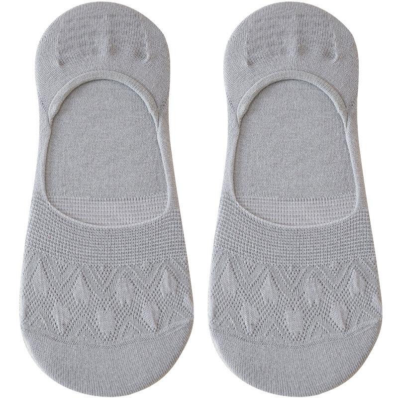 Summer Mesh Boat Socks for Women, Breathable Cut-out Shallow Mouth Solid Color Invisible Socks, Boneless Short Socks for Women