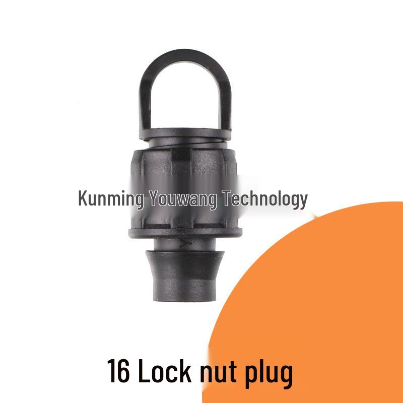 16mm Drip Tape Valve Connector with Locking Buckle Tee Fitting