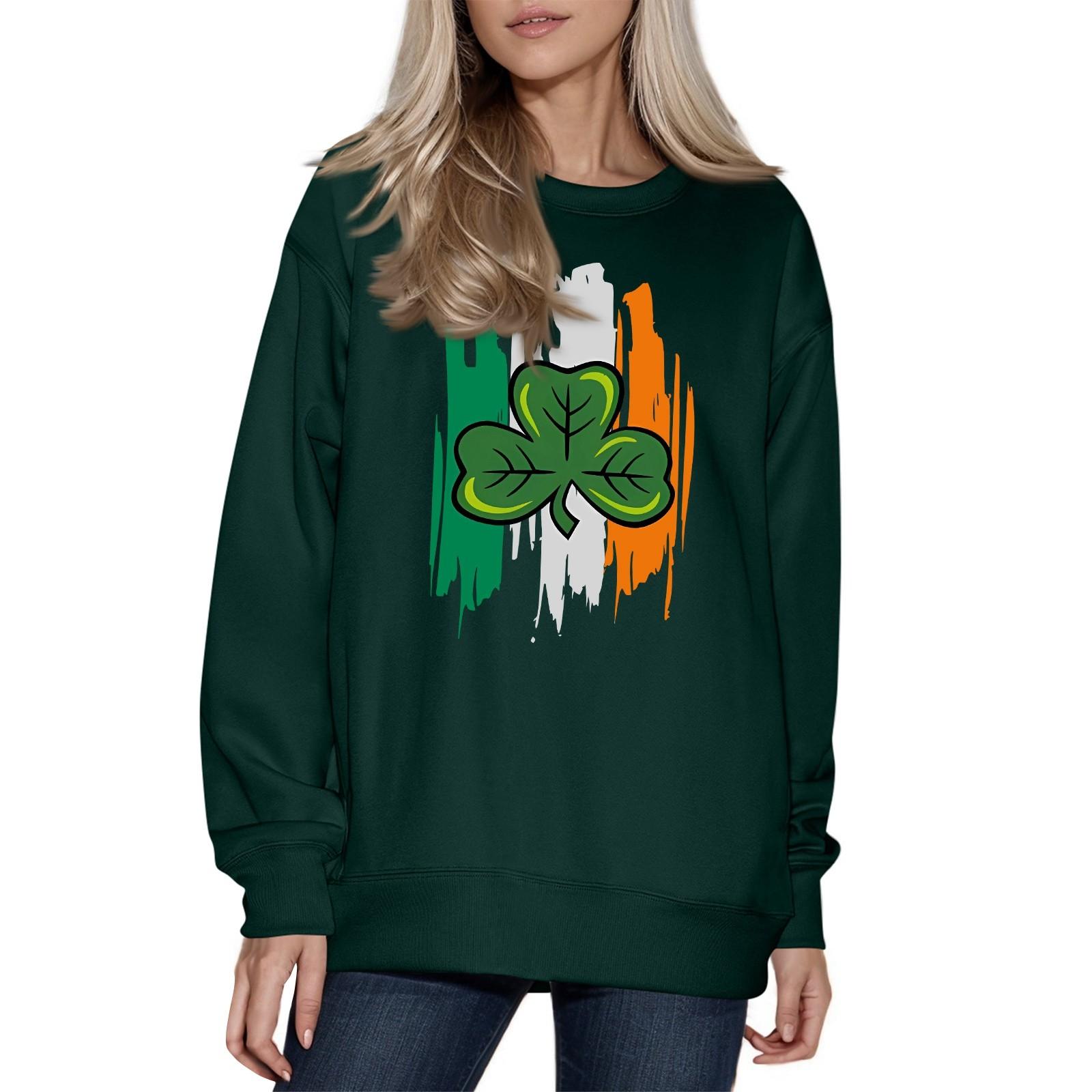 

Женская модная повседневная толстовка с длинным рукавом и круглым вырезом XL белый