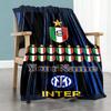 Inter Milan Personalized Name Blanket Throw Customizable Blanket Soft & Cozy Throw For Sofa Picnics Couch Bed for All Occasions