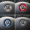 2025 Hot 1Pcs Car Steering Wheel Stickers Decorative Emblem For Volkswagen VW R-line GTI R Polo Golf Touareg Passat Magotan Tigu