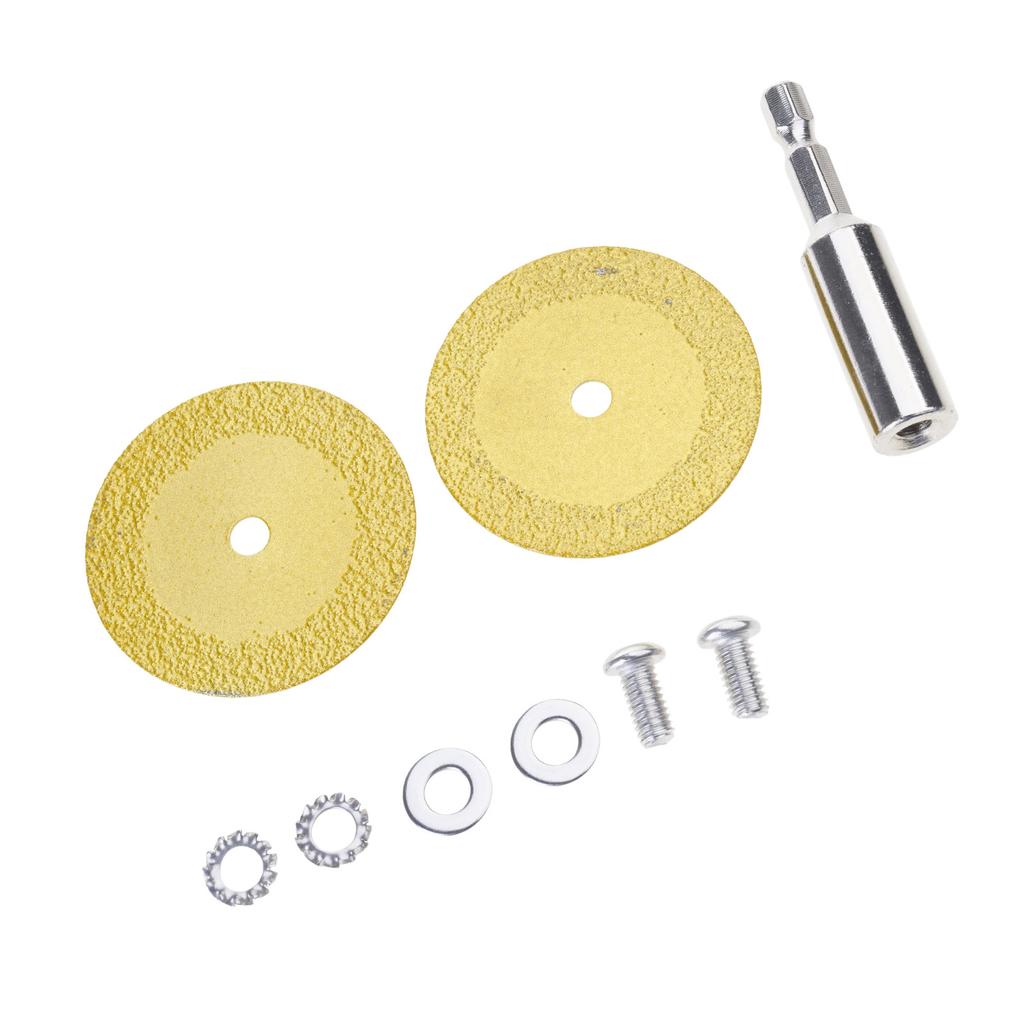 Diamonds Cutting Wheel with 1/4inch Hex Shank for PVC Pipe Cutter Mini Glasses Cutting Disc for Cutting Glass Ceramics