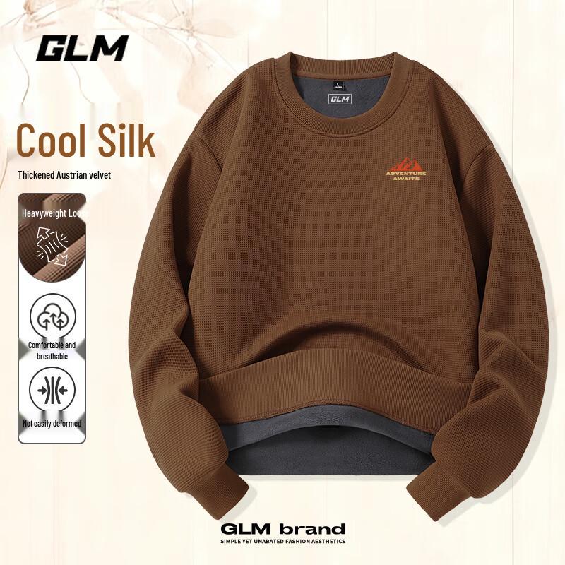 

GLM Men s Aura Fleece Warm Round Neck Sweatshirt L