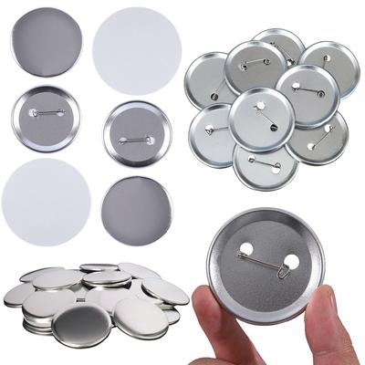 25-50Set/Lot 37mm Size Metal Badge Part DIY Blank Badge Accessories Badge Pin Button Maker Creative Art Craft Material Props ZYF