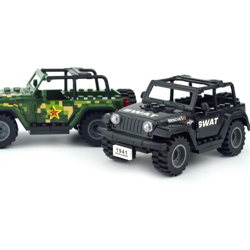 Ww2 Militare Swat Suv Auto Blocchi da Costruzione Moto da Cross Veicolo Soldati Set Moto Esercito Accessori Militari Giocattolo a Mattoncini