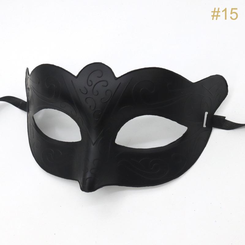1Pc Masquerade Mask Halloween Costume Party Mask Plastic Half Face Mask Women Men Fancy Dress