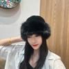 1Pc New Mongolian Plush Hat for Women, Thickened Warm Fashionable Bucket Hat, Windproof and Cold-resistant Hat