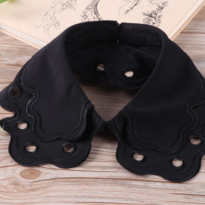 White Fake Collar Women Elegant Diamond Detachable Collars for Women False Shawl Shoulder Wrap Lapel False Collars Woman Tie