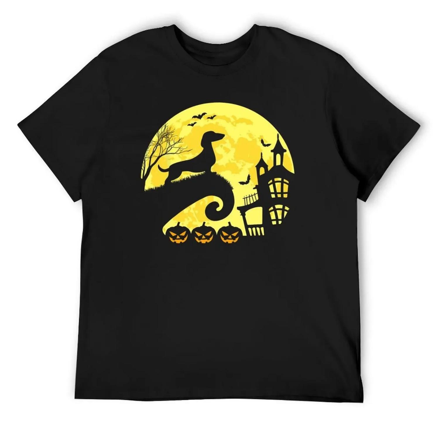 Хэллоуин Такса Сосиска Сосисочная Собака Футболка летние топы одежда на День святого Валентина смешная футболка хлопок мужская мода XXXXXL чёрный