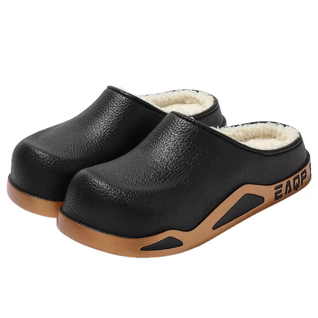 Cotton Slippers Winter Outer Wear Velvet Warm Thickened Bag Head Slippers Indoor Home Waterproof Cotton Shoes