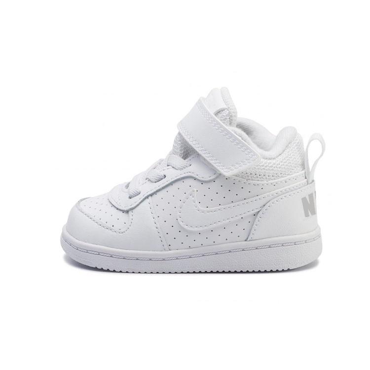 (TD) Nike Court Borough Mid-Top White Baby 870027-100 EU 21