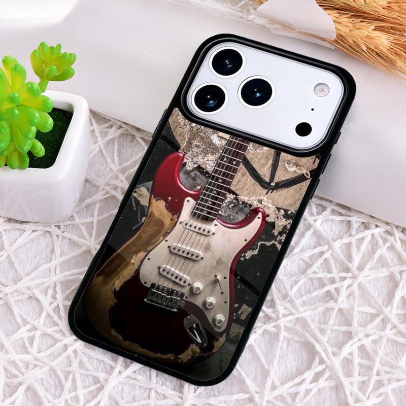 Guitar Music Phone Case for iPhone 17 Air 16 15 11 12 14 13 Pro Max Shockproof Cover