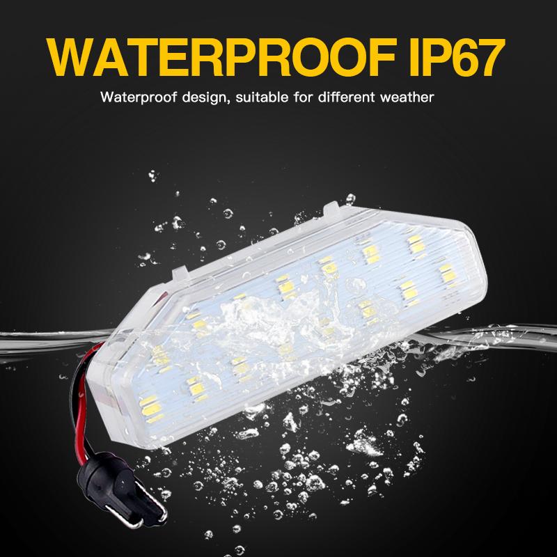 2pcs LED License Number Plate Lamp Lights For Mazda RX-8 RX8 2004-2012 Mazda 6 GH Atenza 2007-2012 OEM#: GS1D-51-270D FF1451270