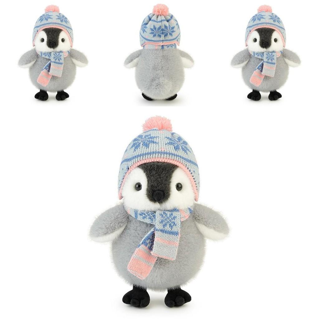 Wear Scarf Hat Penguin Plush Toy Soft Teddy For Kids Bedtime Gift