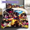 Juego de Ropa de Cama con Estampado de Dibujos Animados Colcha Funda de Colcha Funda de Almohada Decoración del Hogar Regalo de Cumpleaños (1 * funda nórdica + 2 * fundas de almohada, sin núcleo)