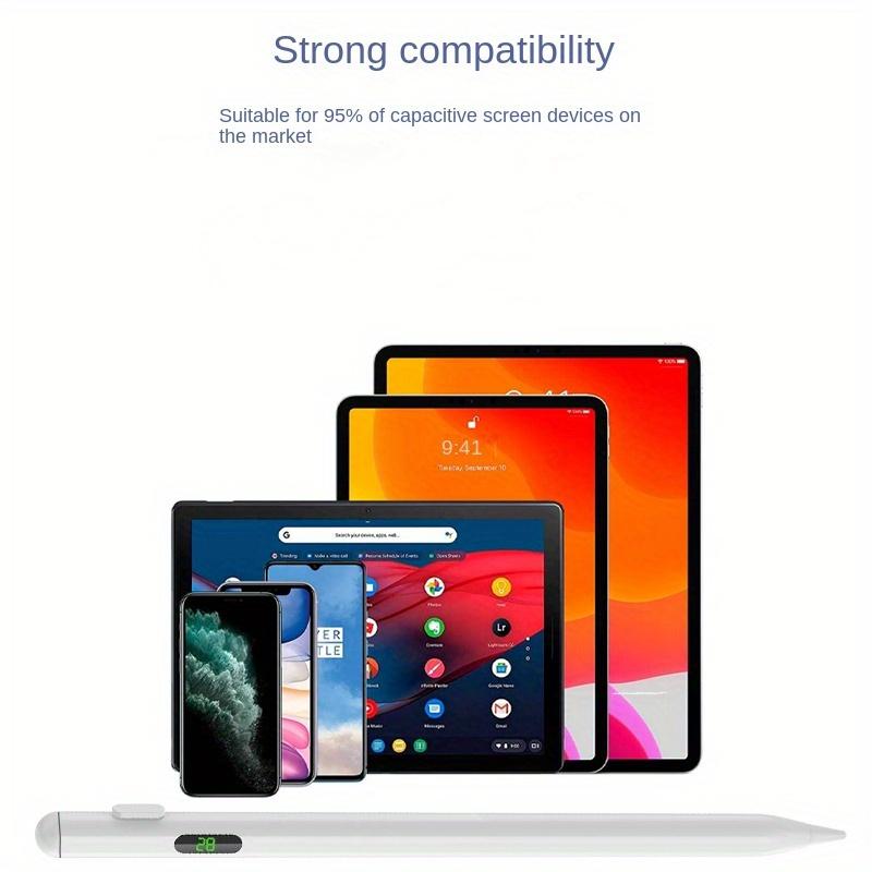 5 Nibs/Universal Capacitive Pen With Digital Tube Display Suitable For Smartphones, Touch Screen, Tablet, And Handwriting Pen