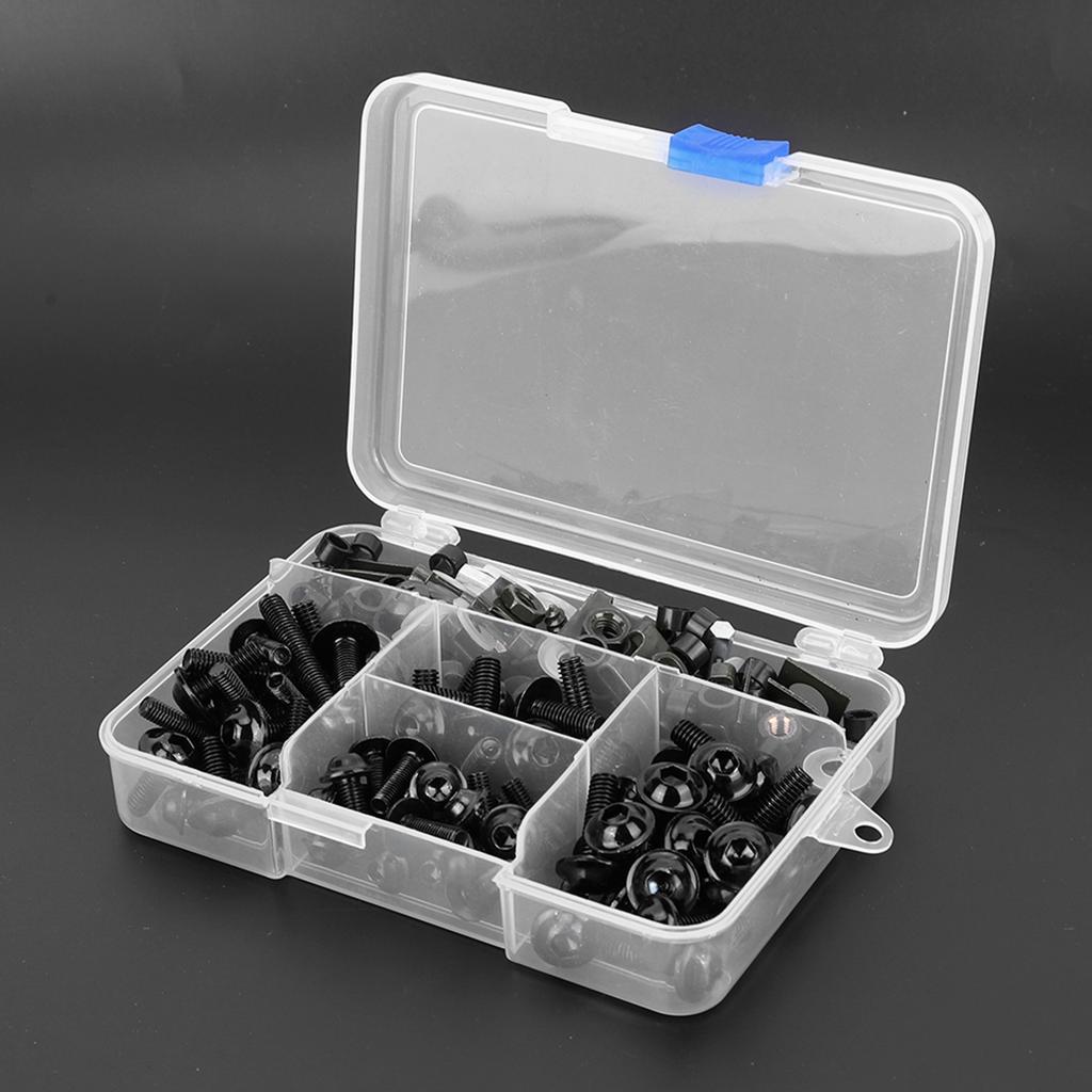 177pcs Motorcycle Screws Clip Fairing Bolt Universal M5 M6 Fit for Honda Sportbikes