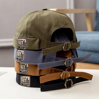 Men Women Adjustable Cotton Beanie Hat Unisex Melon Caps Autumn Fashion