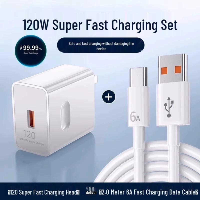 Huawei Compatible 120W Fast Charge Cable for 66W Mobile Chargers