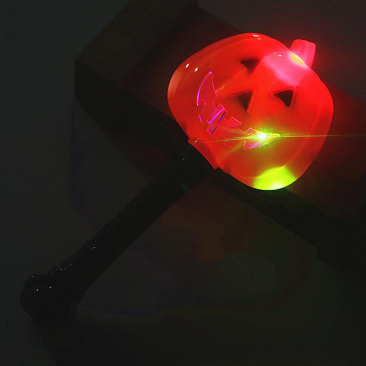 Halloween Colorful Music Pumpkin Lantern & Candy Jar with Sound Control