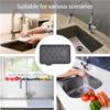 Sink Splash Guard, Pack of 2 Mini Kitchen Faucet Mat, Can be Used on Both Sides, Tap Sink Splash Guard, Splash Guard, Suitable for Kitchen Sink,