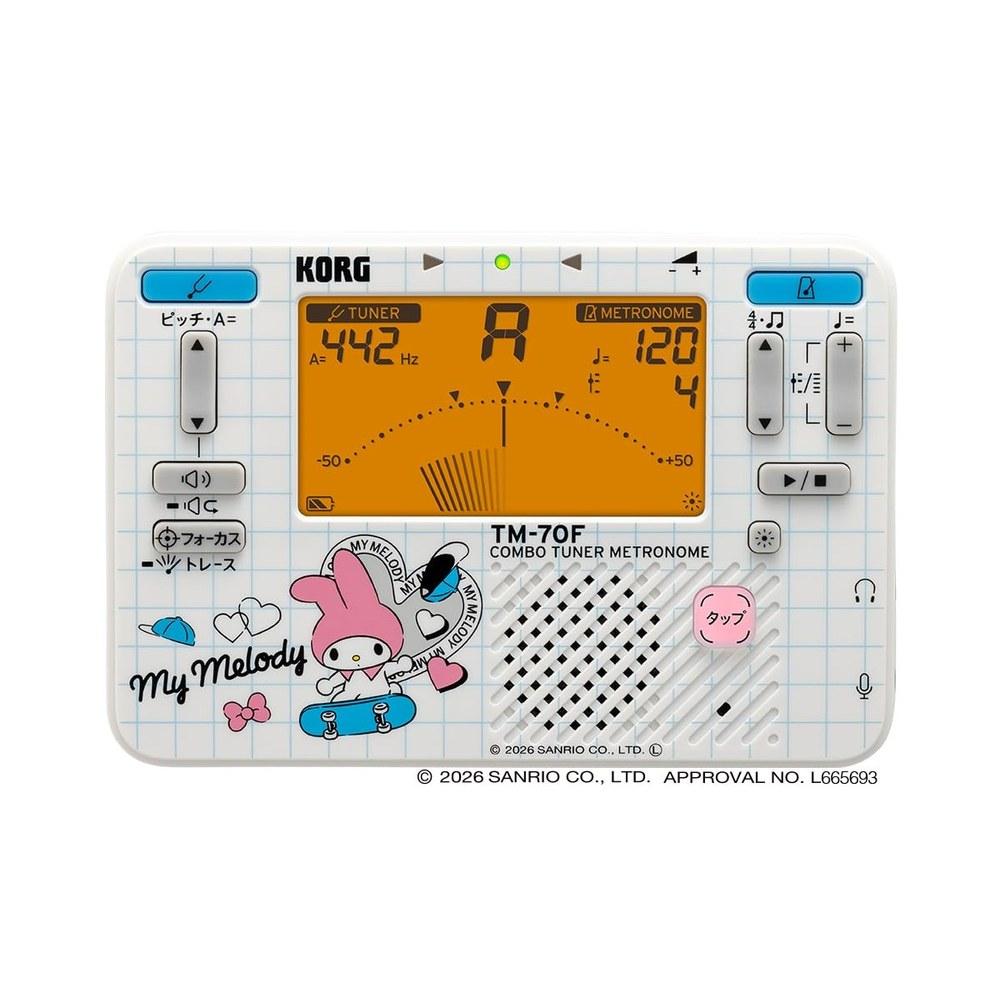 Korg TM-70C Tuner and Metronome My Melody Limited Edition Clip-On Microphone Wind Instruments Brass Band Orchestra