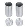 2Pcs Stainless Steel Salt Pepper Shaker Shaker Lids Dredge Shaker Seasoning Bottles  Dining Table