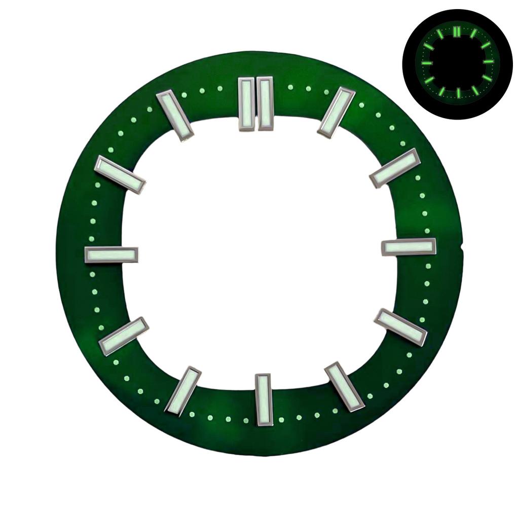 30.5mm Dial For Nautilus NH35/NH36 Hollow Green luminous Indexes Fit Automatic Movement Modified Skeleton Watch Accessorie Parts