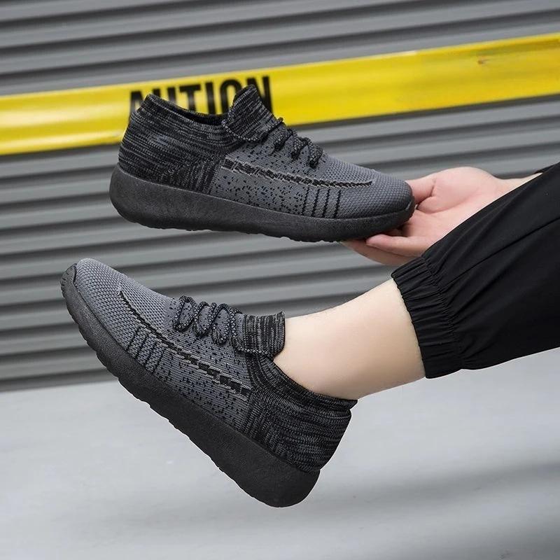 

Fashion Cushioned Insole Men s Casual Sneakers Minimalist Knit Stylish Low Price Cheap Liquidation Breathable Designer Male Sports Shoes 44