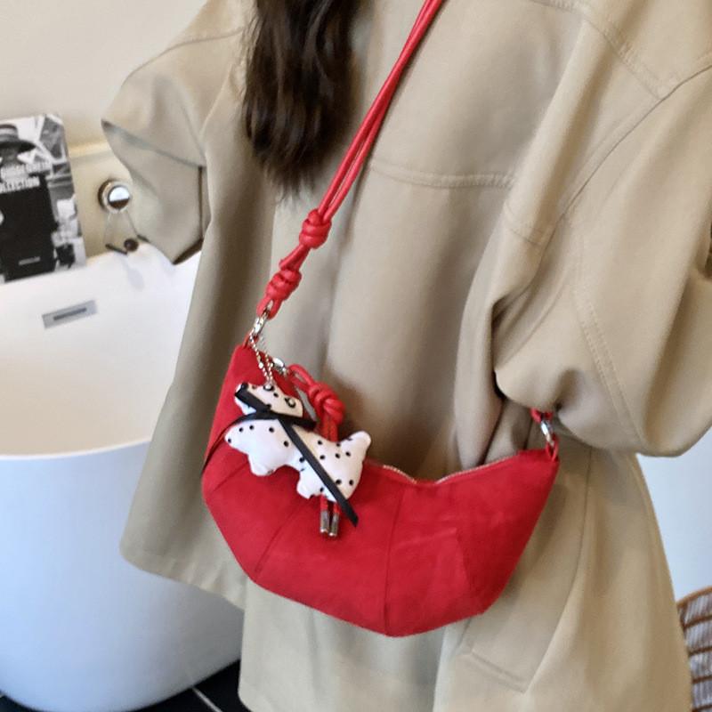 Stil Kleine Wasserklößchen-Form Schultertasche mit Reißverschluss