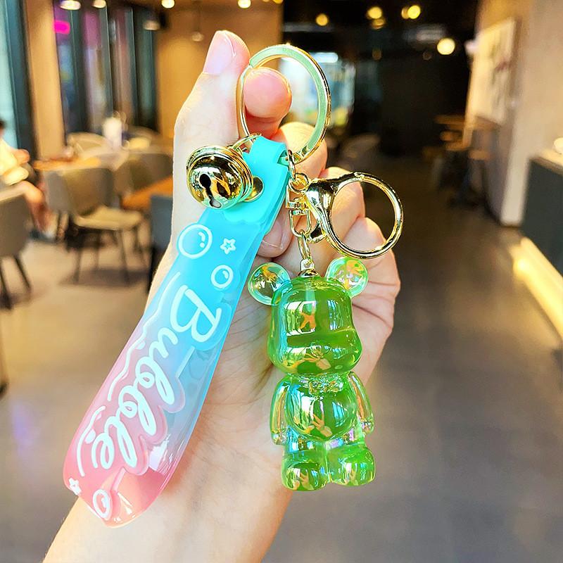 Colorful Resin Cartoon Keychains Bear And Rabbit Perfect For Party Favors