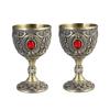 Elegant Gold High-Stem Wine Glasses