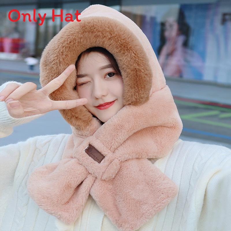 Fleece Hat And Scarf Combo For Women Windproof And Insulated Winter Wear