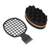 2pcs Barber Salon Hair Coils Comb Soft Flexible Hair Sponge Hairdressing Tool Set for Wet Hair