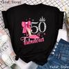 50 Fabelhaftes Grafikdruck T-Shirt Damen Rosa Hohe Schuhe Krone Geburtstagsgeschenk T-Shirt Femme Grau Grün Gelb Schwarz T-Shirt