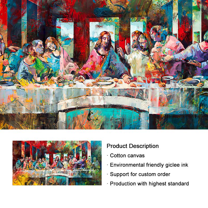 Graffiti Art The Last Supper Canvas Paintings Reproductions Classical Wall Art Pictures for Living Room Home Decorative Prints