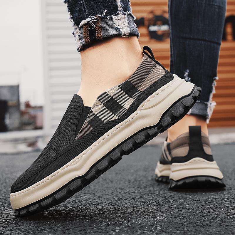 Casual Sneaker Round Toe Canvas Ventilate Shoes for Men Loafers Soft and Comfortable Sports and Leisure All-match Fashion New