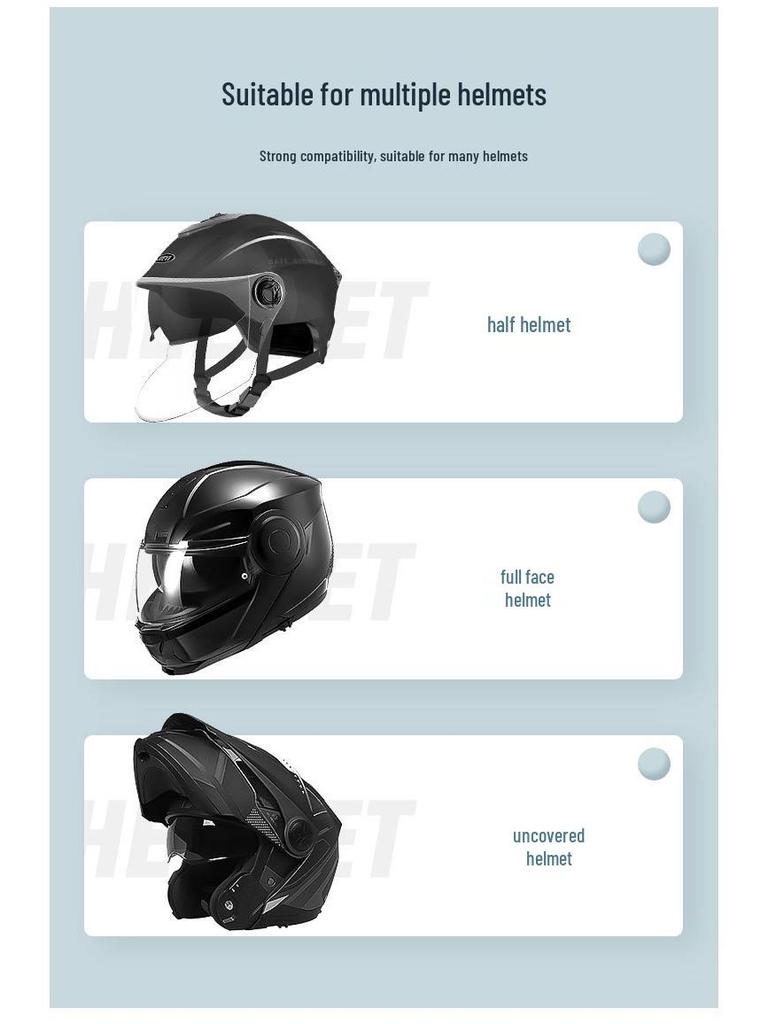 Bluetooth 5.3 Helmet Earphones: Waterproof, Noise-Cancelling, High-Volume Mic for Cross-Border Riding