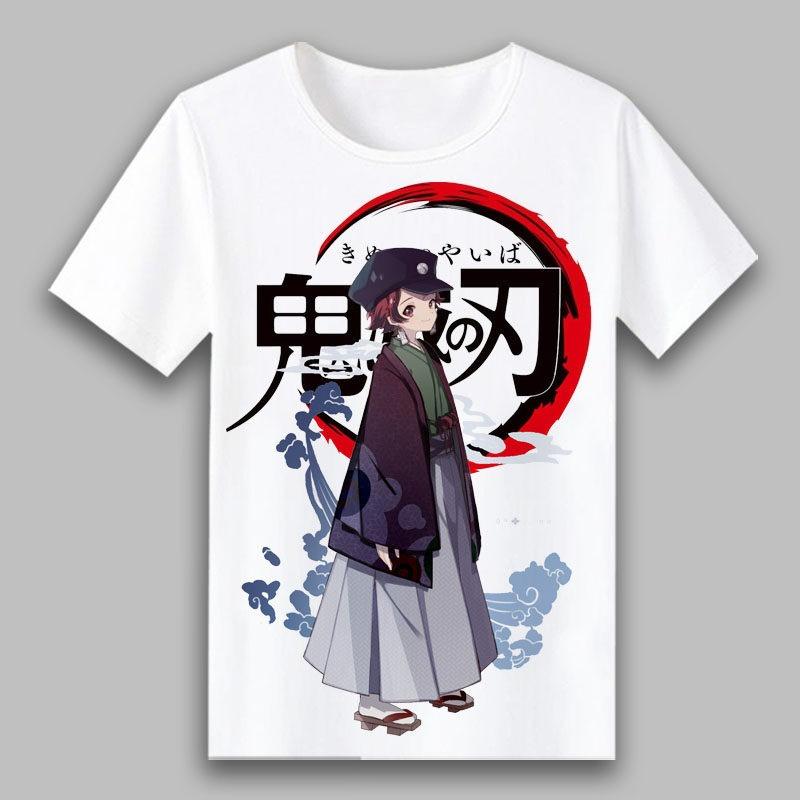 New Product Demon Slayer Blade Stove Door Charcoal Zhilang You Bean My Wife Shanyi Anime Short sleeved Tshirt