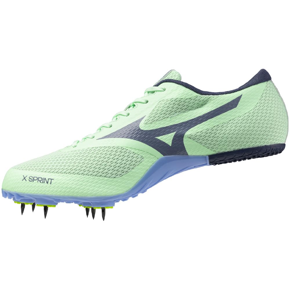 

Mizuno Track and Field Shoes Club Lightweight Short Distance Track and Field Spikes Under 800m Track Entry Beginner Light Green x Navy cm 2E X-Sprint