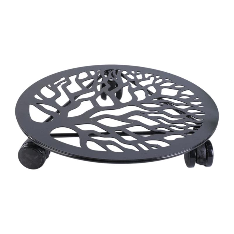 Vassoio Sottovaso Supporto per Piante Pallet Staffa Robusta per Piante Fioriera Portafiori Carrello per Fioriere Supporto Mobile per Balcone Giardino